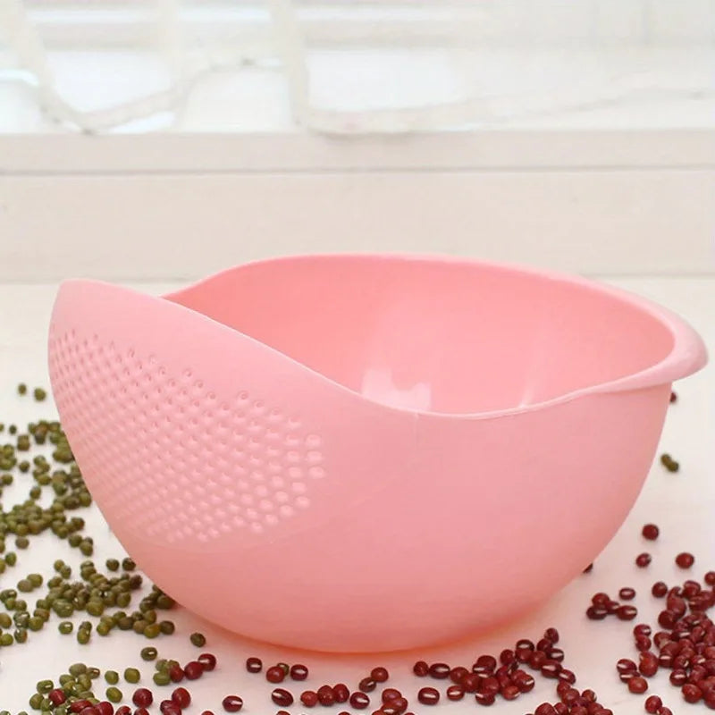 1pc rice panning machine, vegetable and fruit basket, drain and wash vegetable basket, household kitchen rice washing sieve