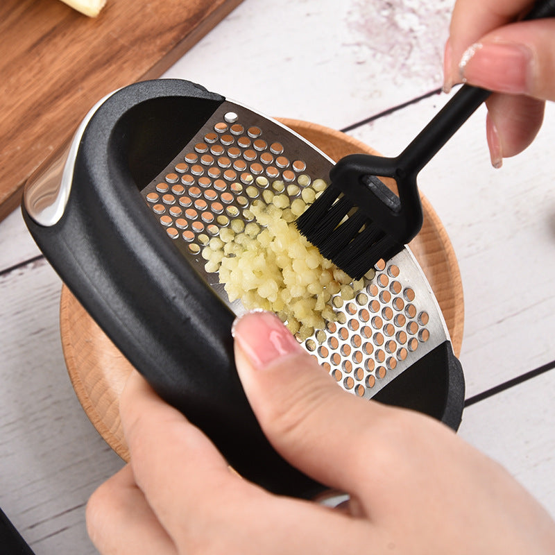 Stainless Steel Garlic Press Manual Garlic Masher Tool Chopping Garlic Tool Vegetable GarlicCrusher Kitchen Accessories Gadget