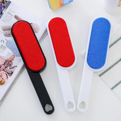 Double Sided Clothes Coat Lint Remover Brush Reusable Anti-Static Sweater Dust Brusher Hairs Cat Dogs Household Cleaning Tool