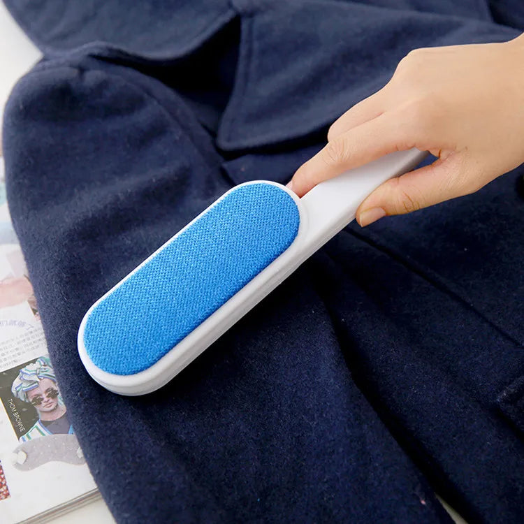 Double Sided Clothes Coat Lint Remover Brush Reusable Anti-Static Sweater Dust Brusher Hairs Cat Dogs Household Cleaning Tool