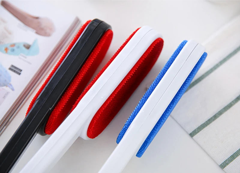 Double Sided Clothes Coat Lint Remover Brush Reusable Anti-Static Sweater Dust Brusher Hairs Cat Dogs Household Cleaning Tool