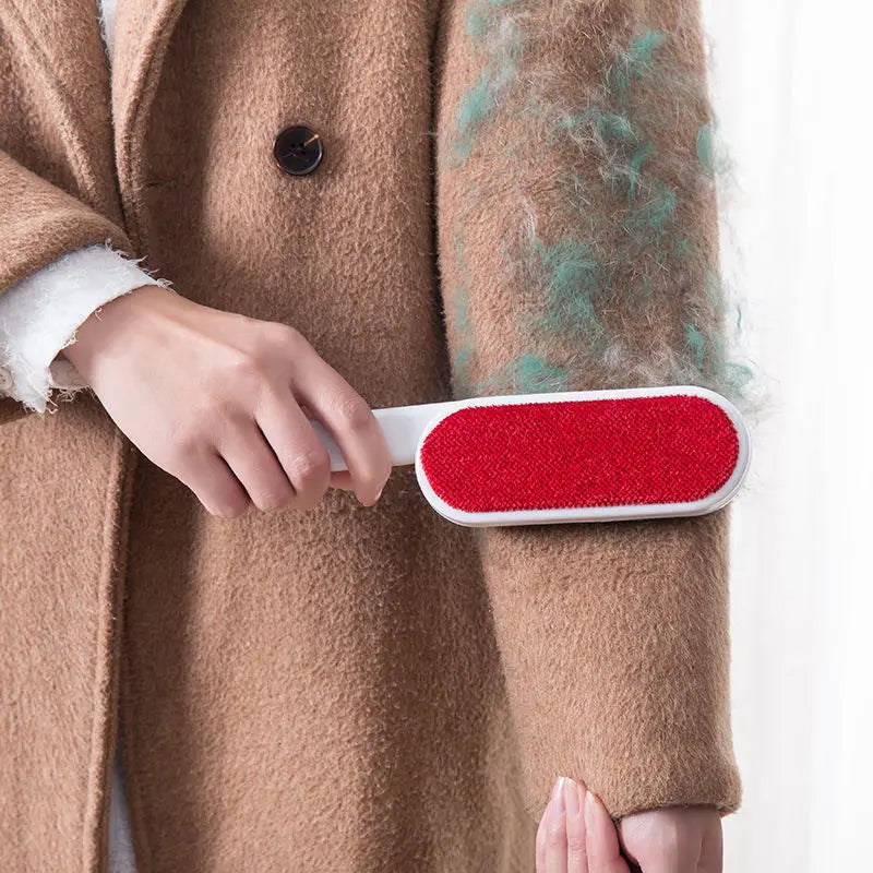 Double Sided Clothes Coat Lint Remover Brush Reusable Anti-Static Sweater Dust Brusher Hairs Cat Dogs Household Cleaning Tool