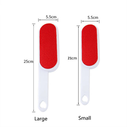 Double Sided Clothes Coat Lint Remover Brush Reusable Anti-Static Sweater Dust Brusher Hairs Cat Dogs Household Cleaning Tool