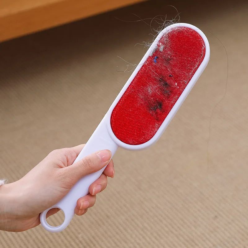 Double Sided Clothes Coat Lint Remover Brush Reusable Anti-Static Sweater Dust Brusher Hairs Cat Dogs Household Cleaning Tool