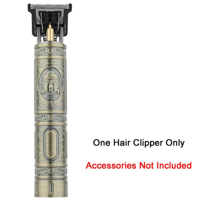 T9 Vintage Hair Trimmer USB Fast Charging Hair Cutting Machine Electric Hair Clipper Portable Shaver Barber Professional Barber