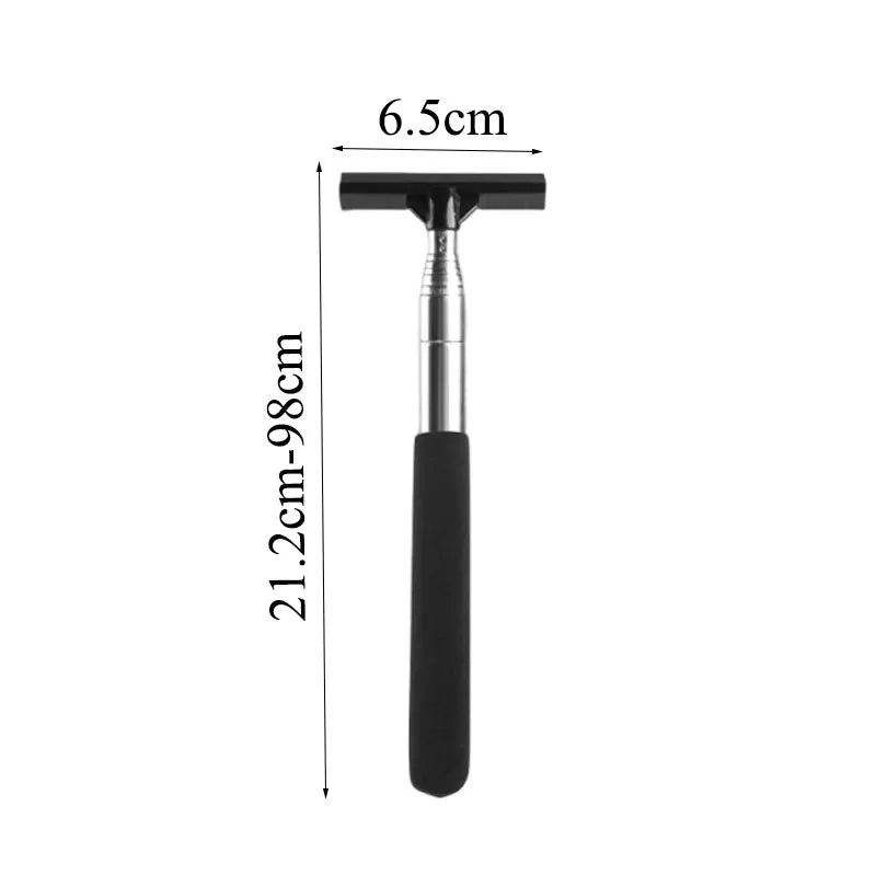 1pc Car Telescopic Rearview Mirror Wiper Squeegee Portable Rainy Glass Window Handheld Wiper Car Side Mirror Cleaning Tool