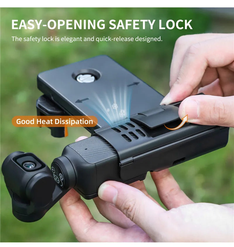 For DJI Osmo Pocket 3 Phone Expansion Holder Handheld Bracket for DJI Pocket 3/4 Handle Adapter Camera Accessories