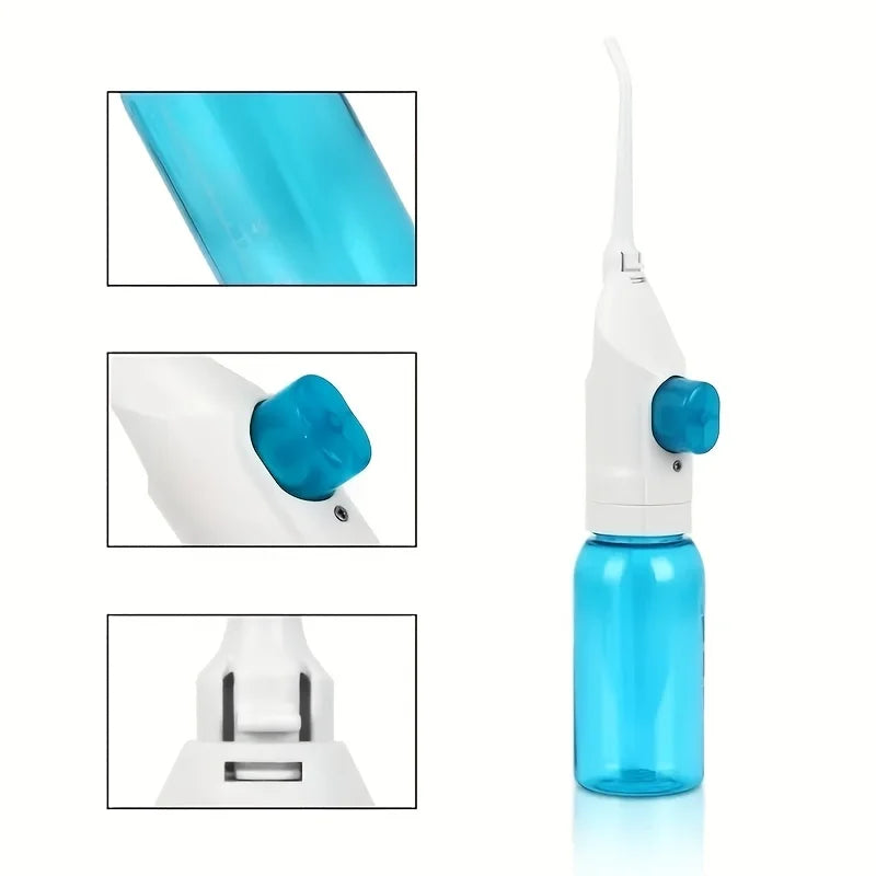 1PC High-Pressure Oral Irrigator Household Water Flosser Manual Oral Irrigator Portable Teeth Clean Water Flosser for Brace