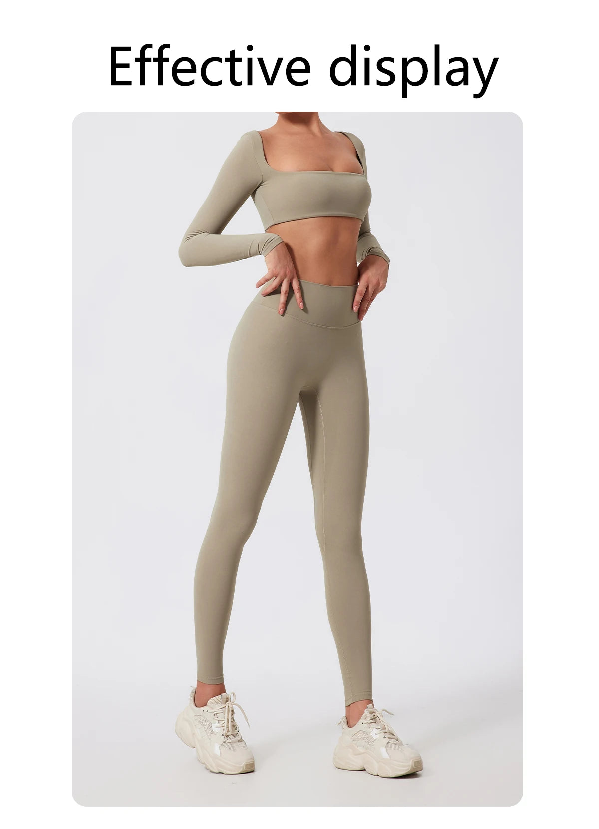 Summer Long-Sleeved Sports Fitness Set Women Outdoors Running Activewear Female Yoga Clothes Crop Top Sport Outfit For Woman