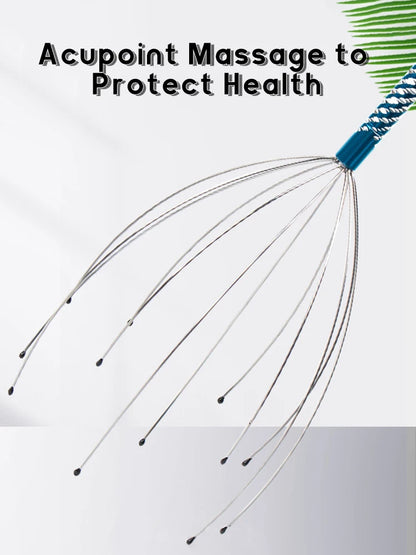 2PCS Head Massager Head Scratching Octopus Scalp Non Soul Extractor Divine Tool Hair G Head Massager Head Press Release Massager