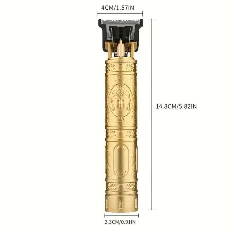 T9 Vintage Hair Trimmer USB Fast Charging Hair Cutting Machine Electric Hair Clipper Portable Shaver Barber Professional Barber