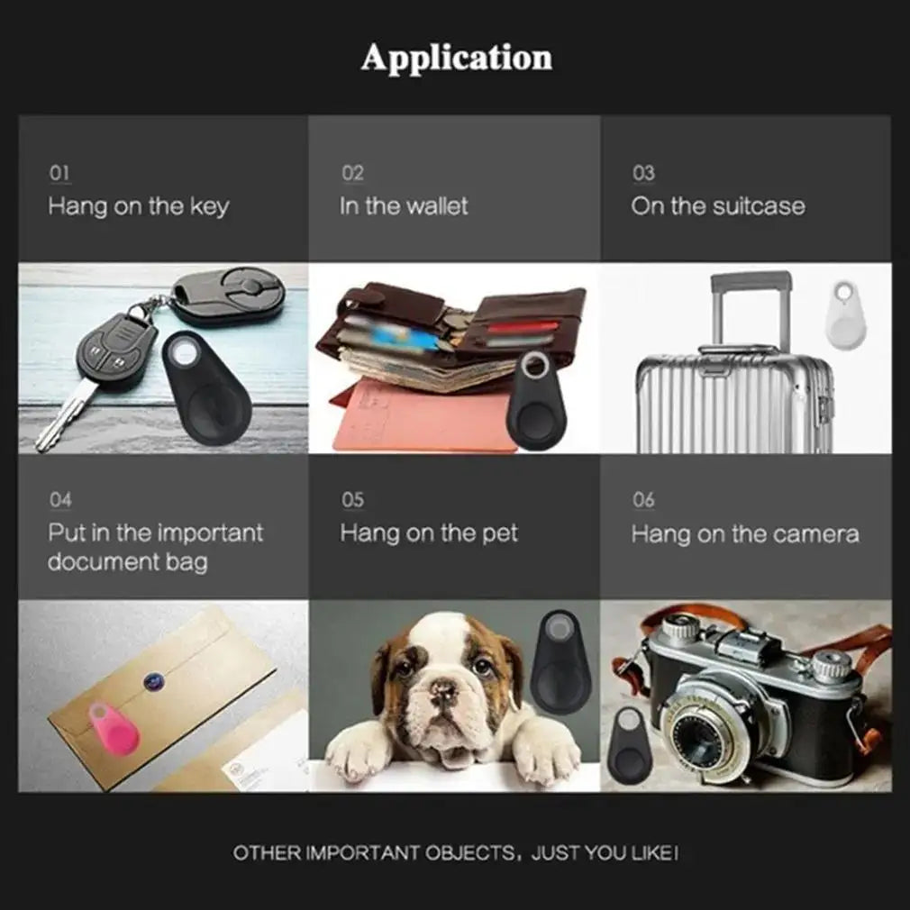 1/5Pcs Mini GPS Tracker Bidirectional Alarm Keychain Finder Phone Anti Theft Reminder Locator Accessories Smart Anti Loss Device