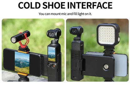 For DJI Osmo Pocket 3 Phone Expansion Holder Handheld Bracket for DJI Pocket 3/4 Handle Adapter Camera Accessories