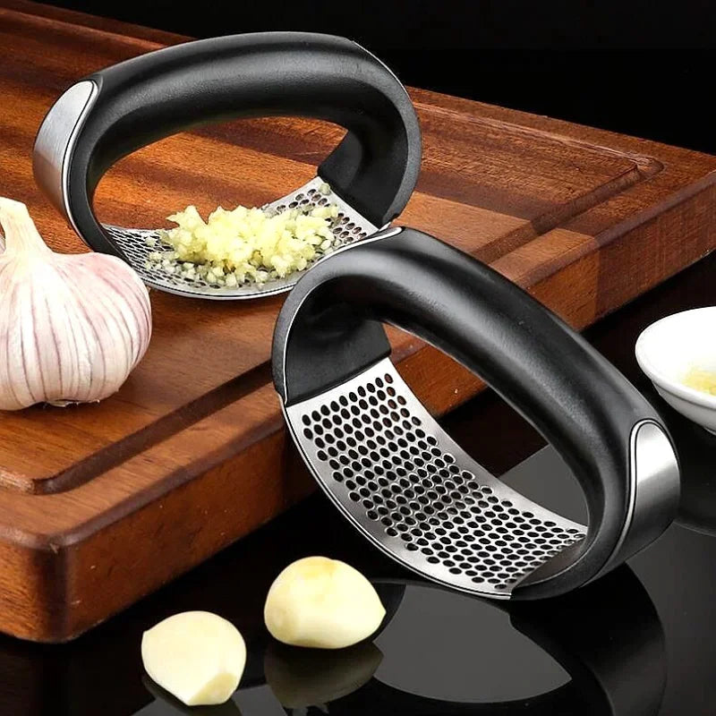 Stainless Steel Garlic Press Manual Garlic Masher Tool Chopping Garlic Tool Vegetable GarlicCrusher Kitchen Accessories Gadget