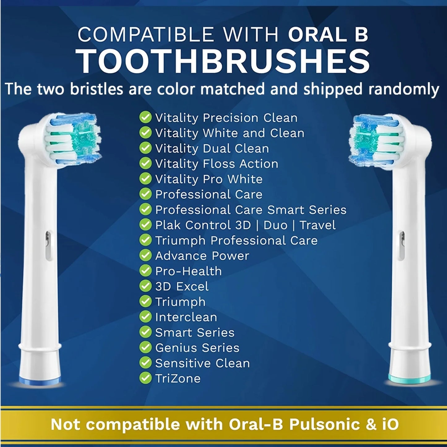 Replacement Heads For Oral B Braun Electric Toothbrush 16pcs/Pack Replacement Brush Heads For 1000/2000/3000/5000 Adults Kids