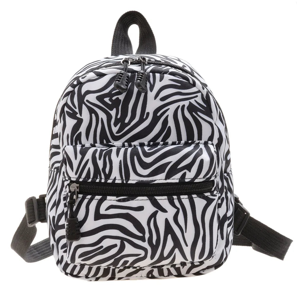 Ins Leopard Backpack Women Funny Animal Design School Bags for Teenage Girls Daily Travel Small Rucksack Preppy Style Knapsacks