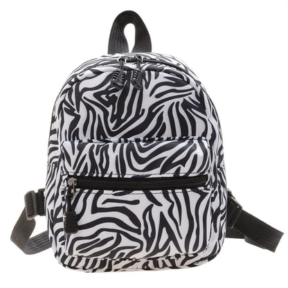 Ins Leopard Backpack Women Funny Animal Design School Bags for Teenage Girls Daily Travel Small Rucksack Preppy Style Knapsacks
