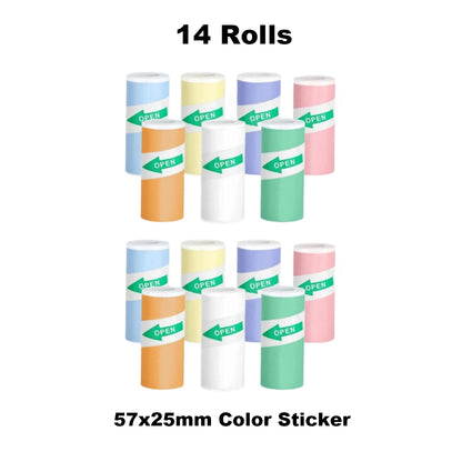 Mini Photo Pocket Printer Portable Ink-free Thermal 57mm Sticker Trans Paper Wireless BT 200dpi Android IOS Printing Machine