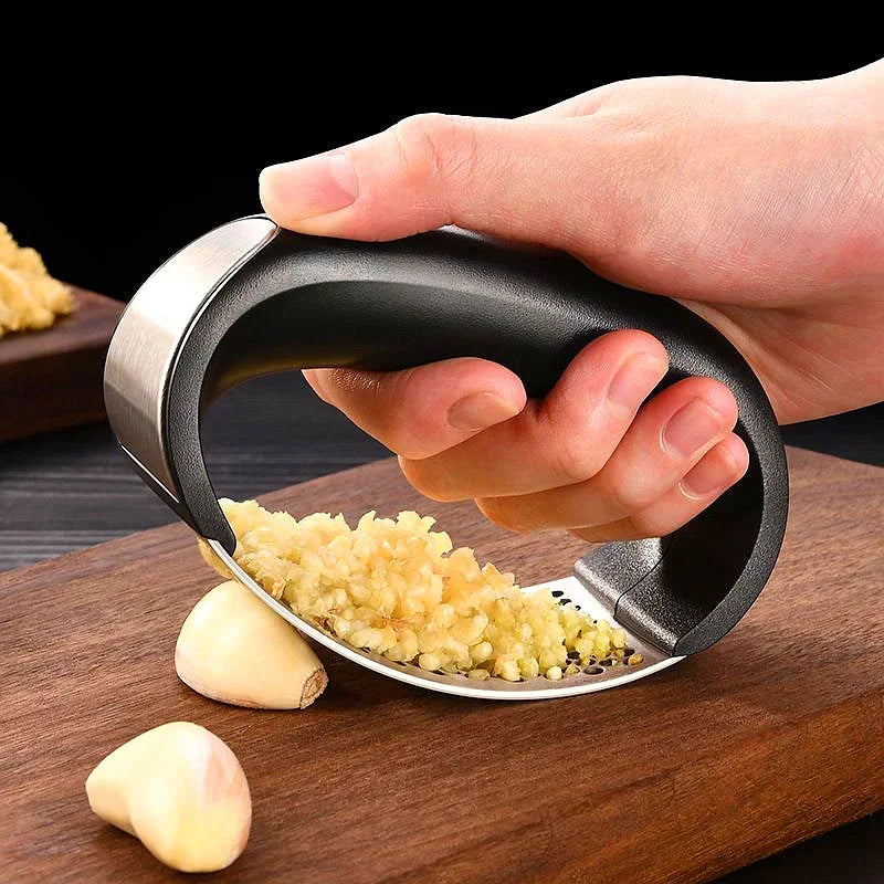 Stainless Steel Garlic Press Manual Garlic Masher Tool Chopping Garlic Tool Vegetable GarlicCrusher Kitchen Accessories Gadget