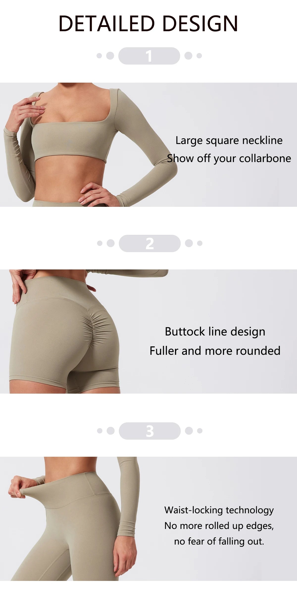 Summer Long-Sleeved Sports Fitness Set Women Outdoors Running Activewear Female Yoga Clothes Crop Top Sport Outfit For Woman