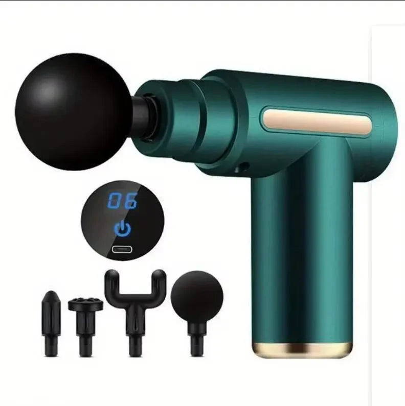 Portable Fascia Gun Vibration Massage Gun For Body Neck Back Deep Muscle Relaxation Fitness Slimming One Head