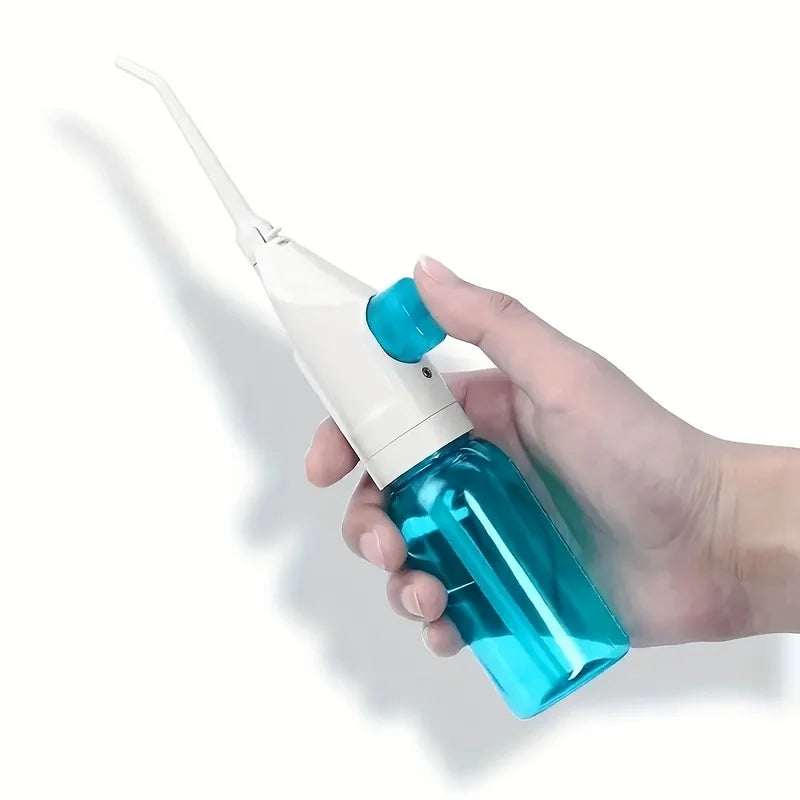 1PC High-Pressure Oral Irrigator Household Water Flosser Manual Oral Irrigator Portable Teeth Clean Water Flosser for Brace