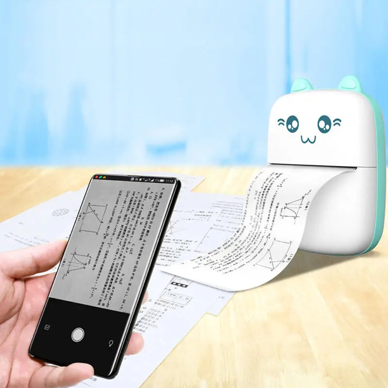 Mini Photo Pocket Printer Portable Ink-free Thermal 57mm Sticker Trans Paper Wireless BT 200dpi Android IOS Printing Machine