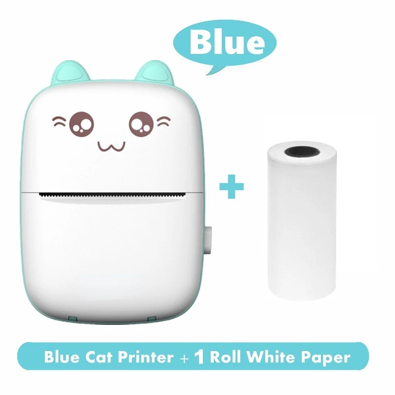 Mini Photo Pocket Printer Portable Ink-free Thermal 57mm Sticker Trans Paper Wireless BT 200dpi Android IOS Printing Machine