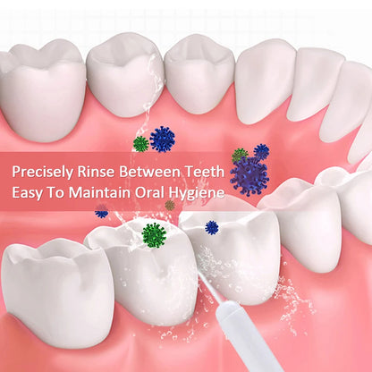 1PC High-Pressure Oral Irrigator Household Water Flosser Manual Oral Irrigator Portable Teeth Clean Water Flosser for Brace