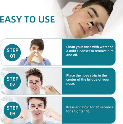 60/30/10PCS Nose Strips,Extra Strength Nasal Strips,Better Sleeping,Anti Snoring Strips,Relieve Nose Congestion