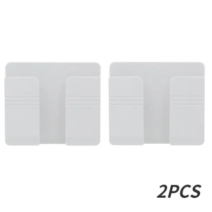 4/2/1Pcs Multifunction Punch Free Wall Mounted Storage Box Organizer TV Remote Control Mounted Mobile Phone Plug Charging Holder