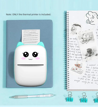 New Mini portable thermal printer print photo pocket thermal label printer 58mm printing wireless Bluetooth Android iOS printers