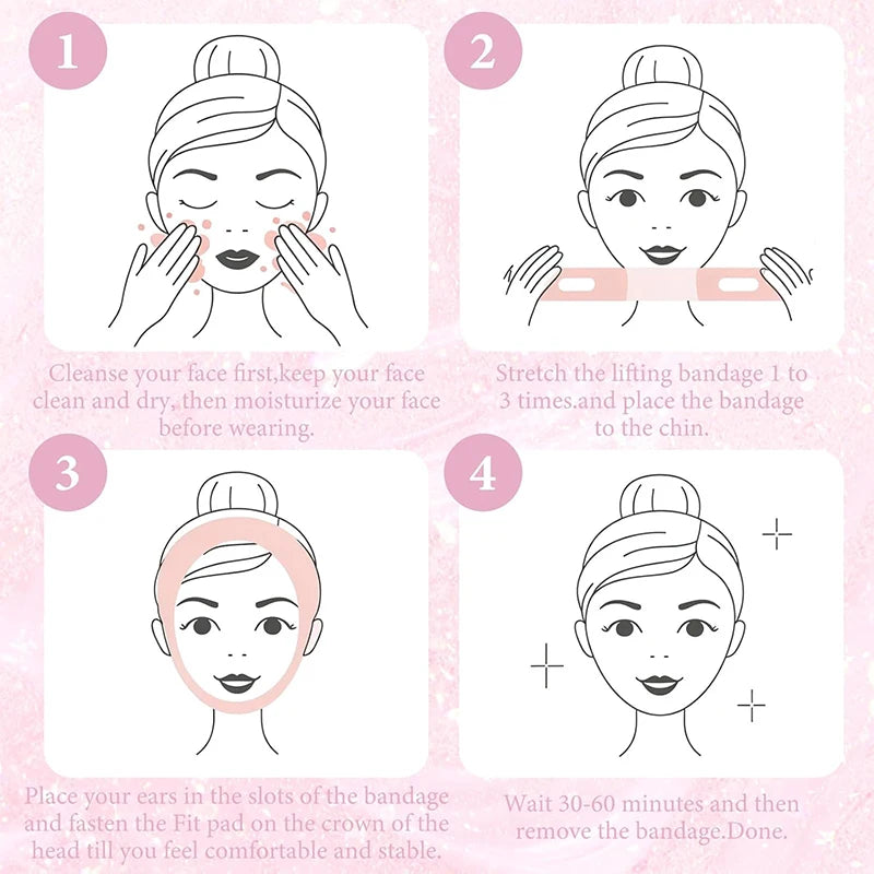 Face Slimming Bandage V Line Face Shaper Women Double Chin Cheek Lift Up Belt Facial Massager Strap Face Beauty Skin Care Tools