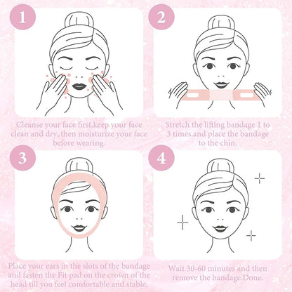 Face Slimming Bandage V Line Face Shaper Women Double Chin Cheek Lift Up Belt Facial Massager Strap Face Beauty Skin Care Tools