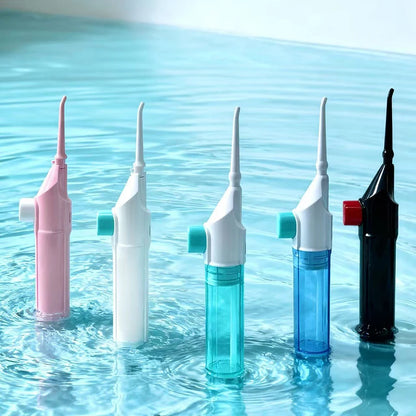 1PC High-Pressure Oral Irrigator Household Water Flosser Manual Oral Irrigator Portable Teeth Clean Water Flosser for Brace