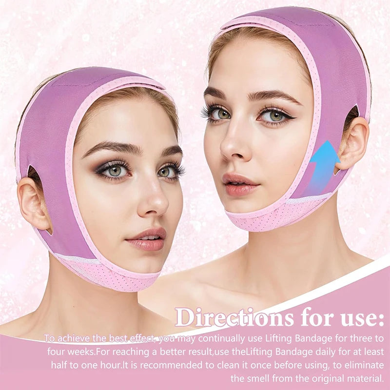Face Slimming Bandage V Line Face Shaper Women Double Chin Cheek Lift Up Belt Facial Massager Strap Face Beauty Skin Care Tools