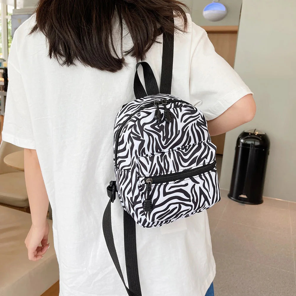 Ins Leopard Backpack Women Funny Animal Design School Bags for Teenage Girls Daily Travel Small Rucksack Preppy Style Knapsacks