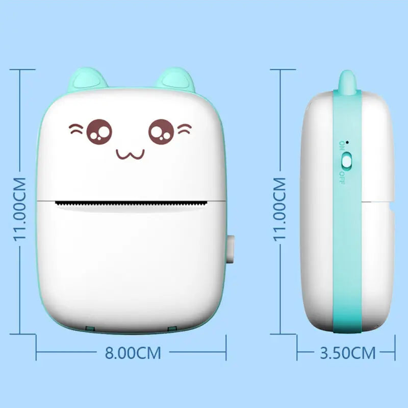 Mini Photo Pocket Printer Portable Ink-free Thermal 57mm Sticker Trans Paper Wireless BT 200dpi Android IOS Printing Machine