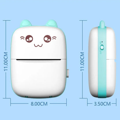 Mini Photo Pocket Printer Portable Ink-free Thermal 57mm Sticker Trans Paper Wireless BT 200dpi Android IOS Printing Machine