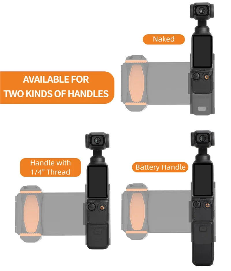 For DJI Osmo Pocket 3 Phone Expansion Holder Handheld Bracket for DJI Pocket 3/4 Handle Adapter Camera Accessories