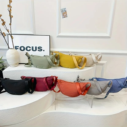 Fashionable Casual New Women's Nylon Crossbody Bag Student Versatile Single Shoulder Bag