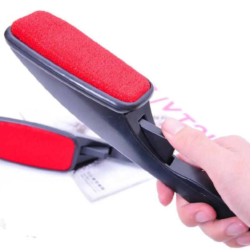 Double Sided Clothes Coat Lint Remover Brush Reusable Anti-Static Sweater Dust Brusher Hairs Cat Dogs Household Cleaning Tool