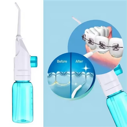 1PC High-Pressure Oral Irrigator Household Water Flosser Manual Oral Irrigator Portable Teeth Clean Water Flosser for Brace