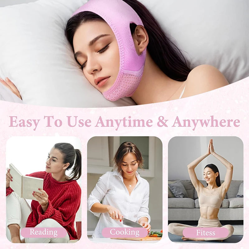 Face Slimming Bandage V Line Face Shaper Women Double Chin Cheek Lift Up Belt Facial Massager Strap Face Beauty Skin Care Tools