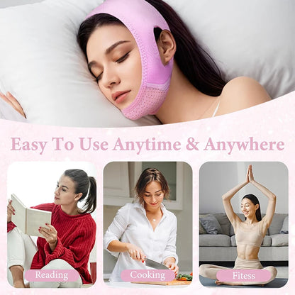 Face Slimming Bandage V Line Face Shaper Women Double Chin Cheek Lift Up Belt Facial Massager Strap Face Beauty Skin Care Tools