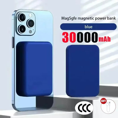 Lenovo 500000mAh Wireless Magnetic Power Bank Portable PD22.5W Fast Charger For Magsafe Auxiliary Battery For Xiaomi iPhone 2026
