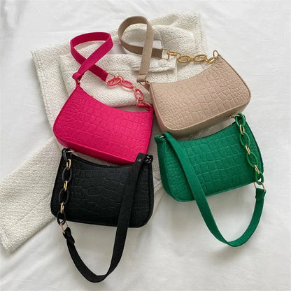 New Popular Retro Gentle Temperament Small Square Bag Shoulder Portable Fashion Leisure Bag.