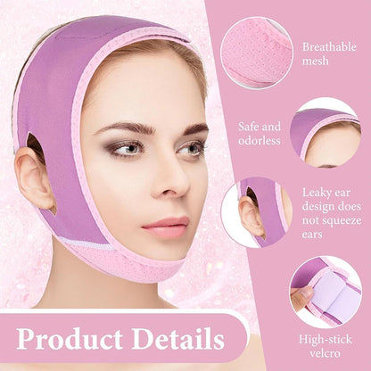 Face Slimming Bandage V Line Face Shaper Women Double Chin Cheek Lift Up Belt Facial Massager Strap Face Beauty Skin Care Tools