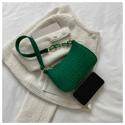 New Popular Retro Gentle Temperament Small Square Bag Shoulder Portable Fashion Leisure Bag.