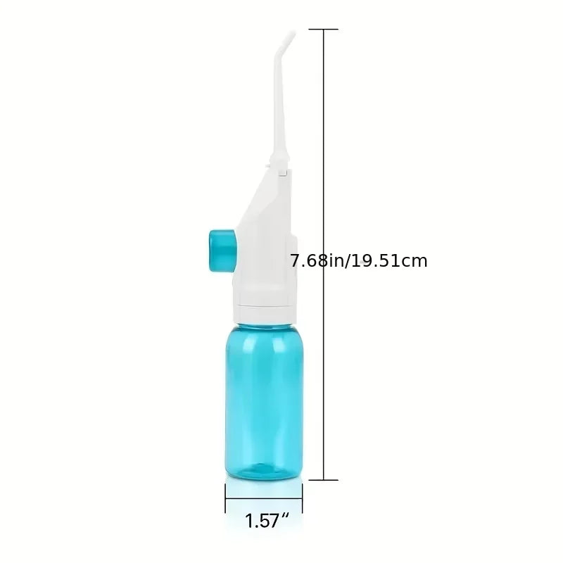 1PC High-Pressure Oral Irrigator Household Water Flosser Manual Oral Irrigator Portable Teeth Clean Water Flosser for Brace